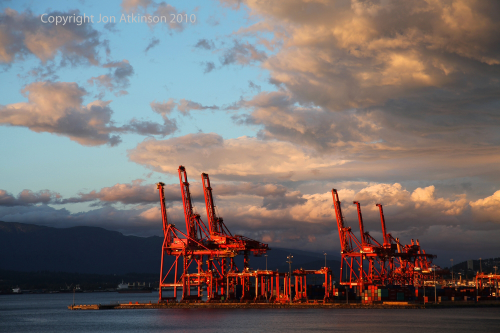 Sunset, Vancouver, British Columbia. Sunset, Vancouver, British Columbia.